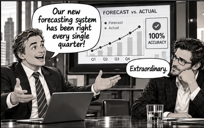 Panel 1 of 4 from Episode 007, “The Perfect Forecast”