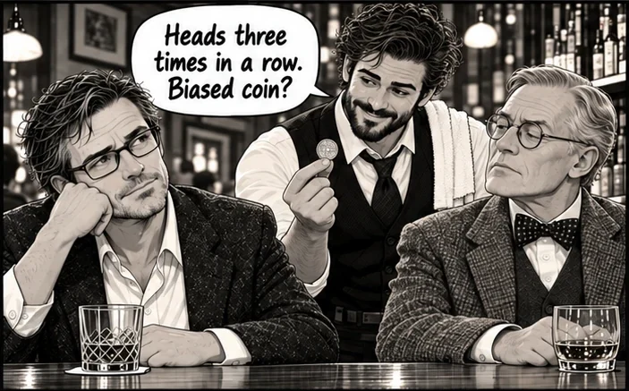 Panel 1 of 4 from Episode 011, “The Coin Toss”