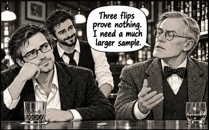 Panel 2 of 4 from Episode 011, “The Coin Toss”